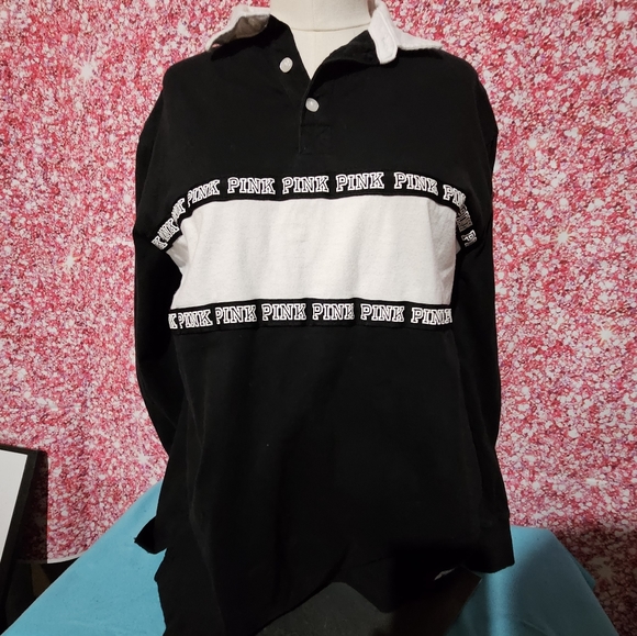 Size XS Pink 3button Long sleeve top - Picture 1 of 3